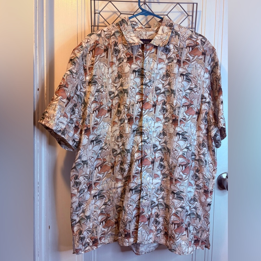 Eton Men's Floral Patterned Button Down Shirt